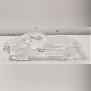 Vintage Hofbauer 1963 Corvette Stingray Crystal Car Paperweight 7”